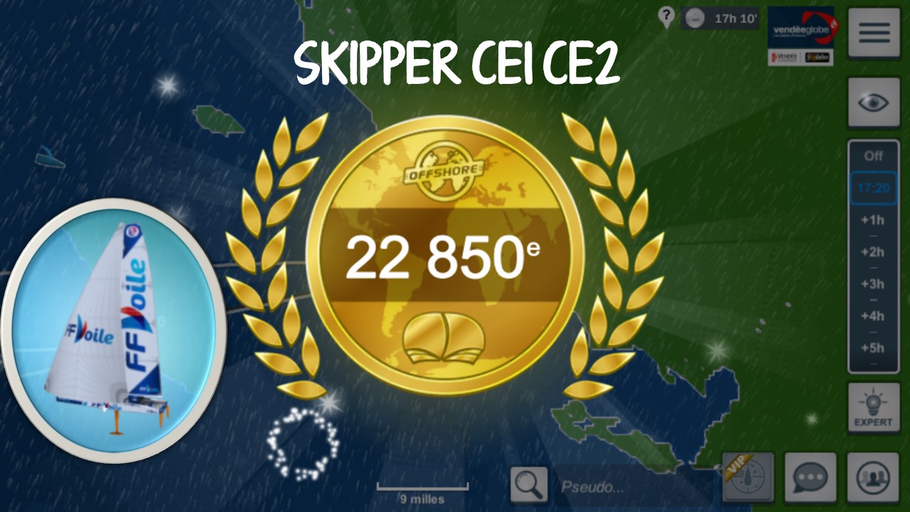 VENDEE GLOBE CE1 CE2 n&deg;3